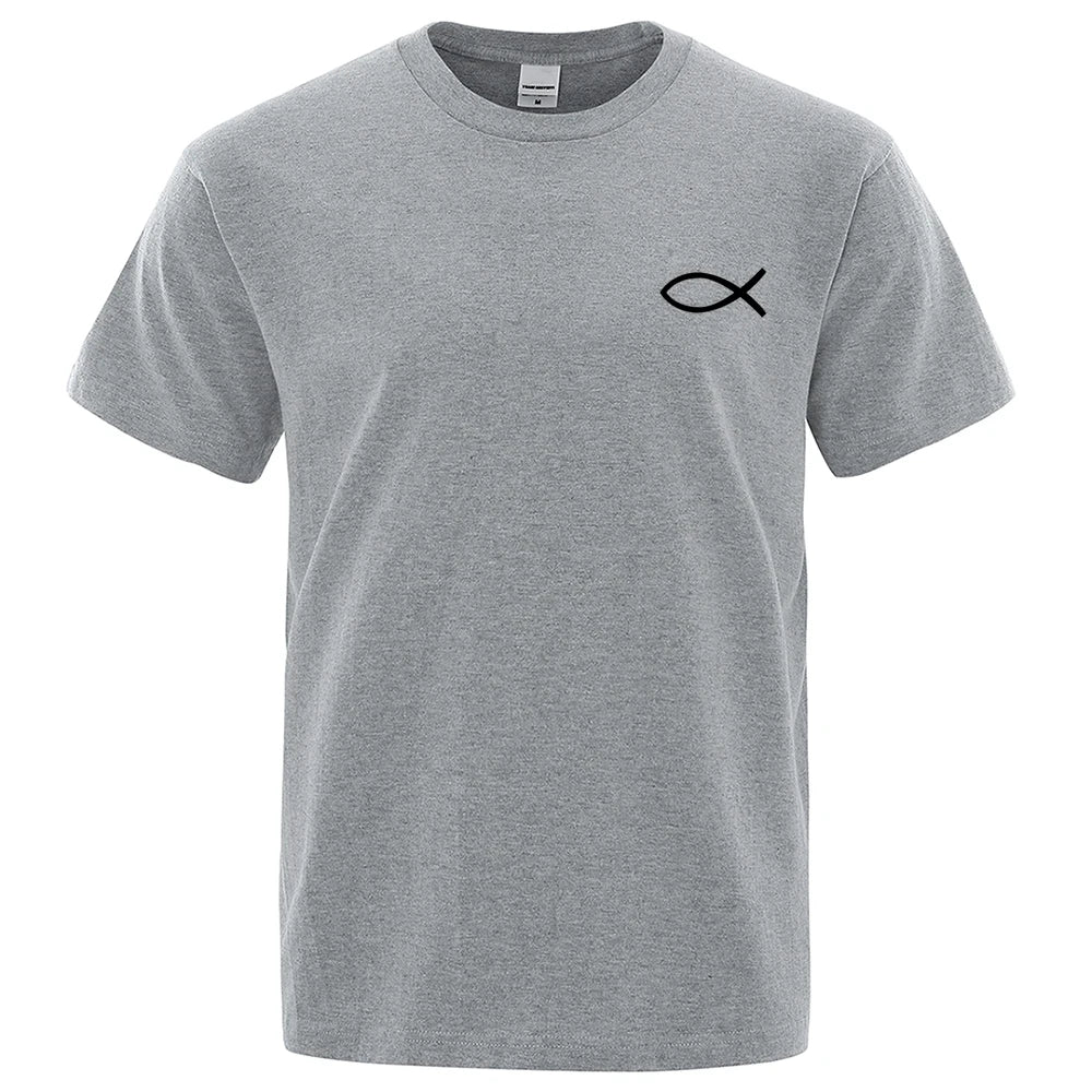 Christian JESUS Fish Graphic T-Shirt