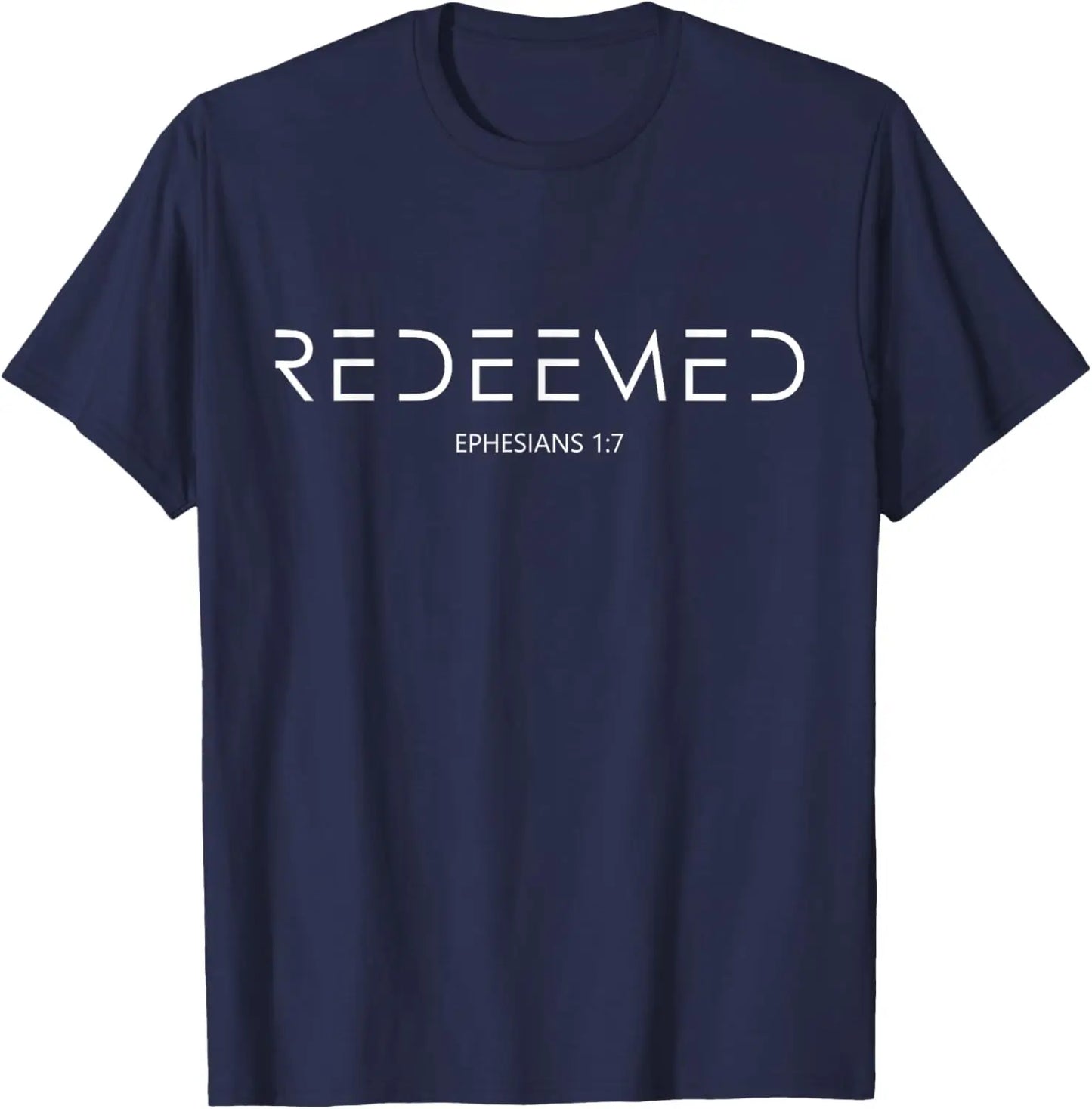 Ephesians 1:7 Redeemed Oversized Christian T-Shirt