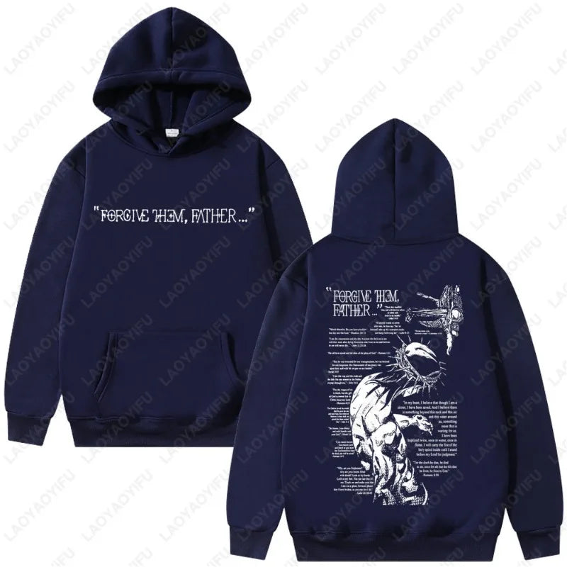 Forgive Them Father Christian Hoodie | Bible Verse Streetwear