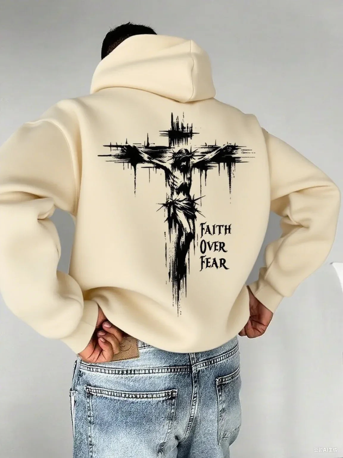 Faith Overcomes Fear Christian Hoodie