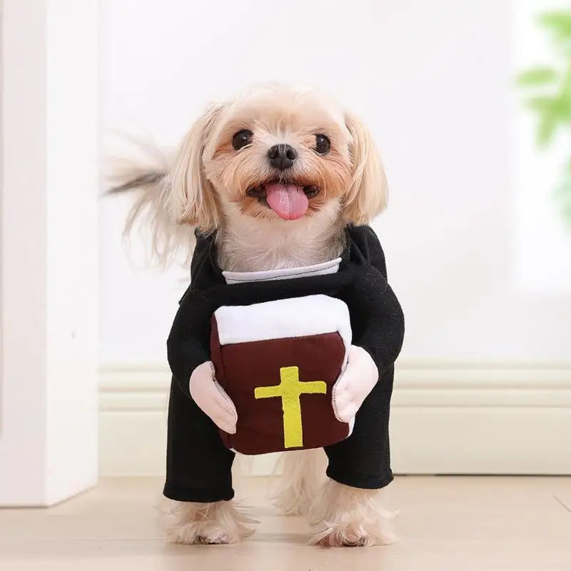 Jesus Nun Cross Christian Pet Costume | Cat & Dog Cosplay