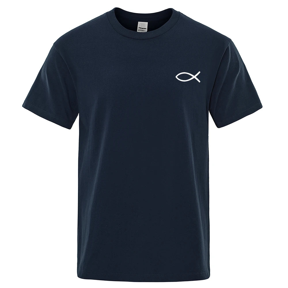 Christian JESUS Fish Graphic T-Shirt