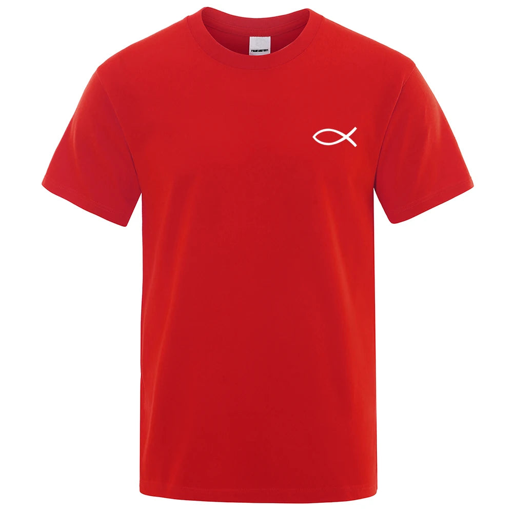 Christian JESUS Fish Graphic T-Shirt