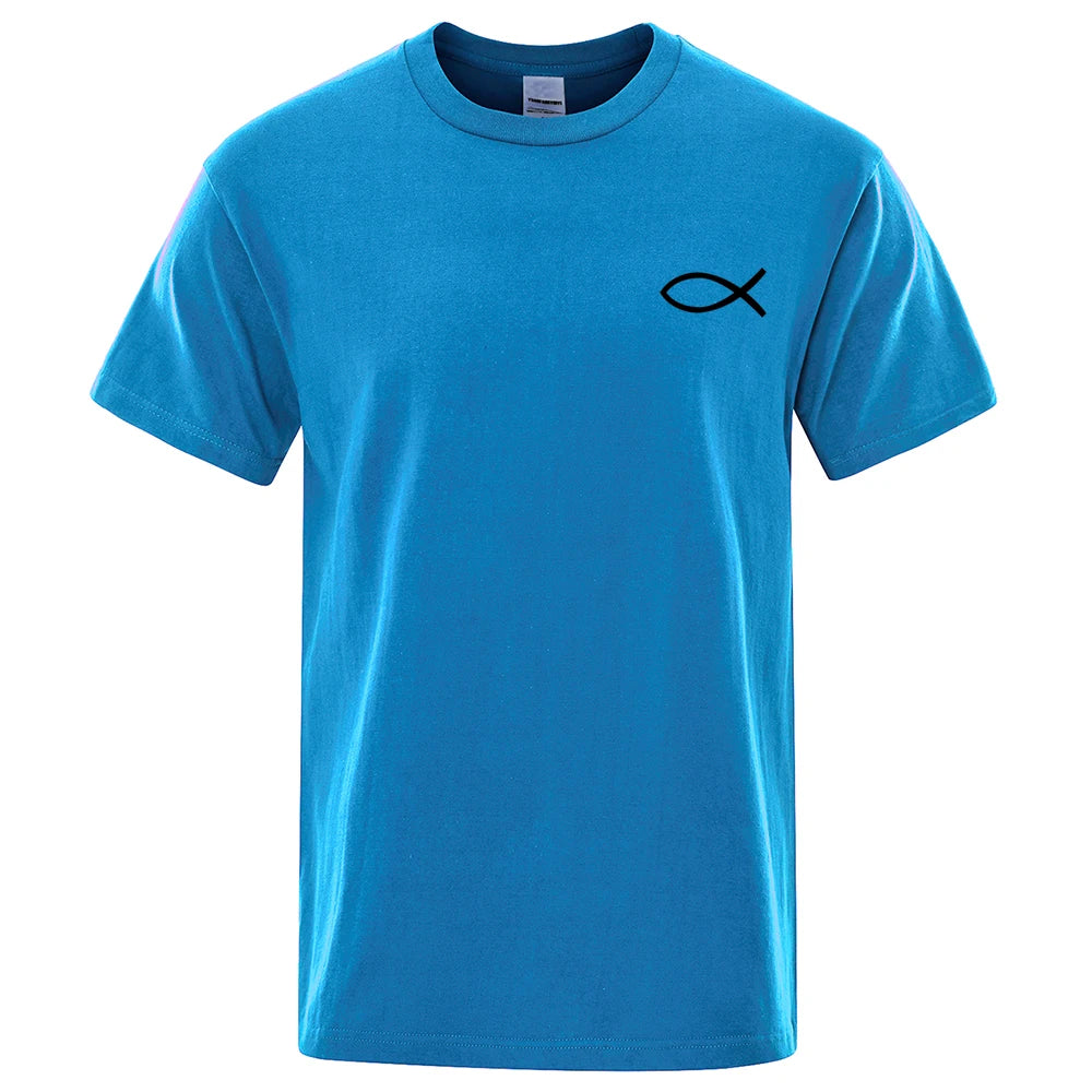 Christian JESUS Fish Graphic T-Shirt