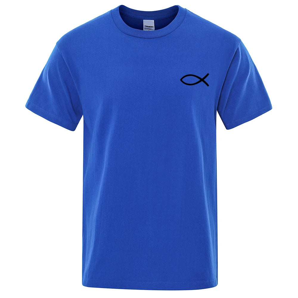 Christian JESUS Fish Graphic T-Shirt