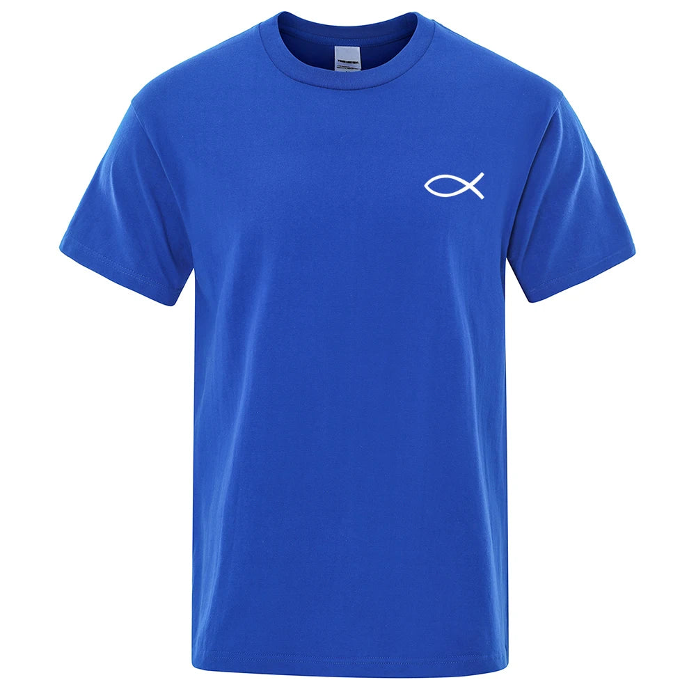 Christian JESUS Fish Graphic T-Shirt