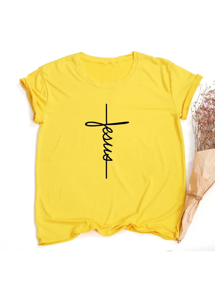Faith Cross Jesus Christian Women's T-Shirt