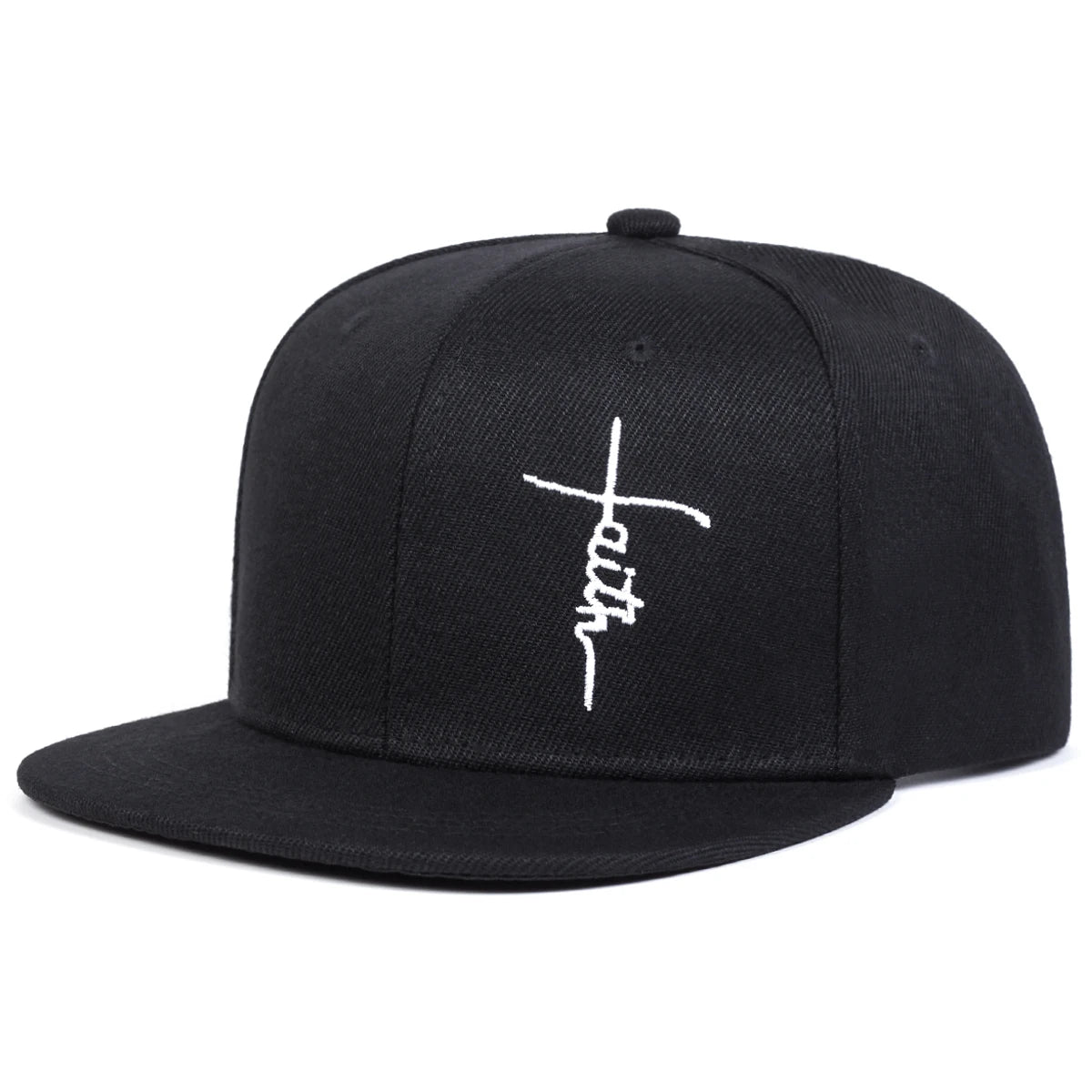 Faith Cross Embroidery Hip-Hop Hat | Unisex Adjustable Baseball Cap