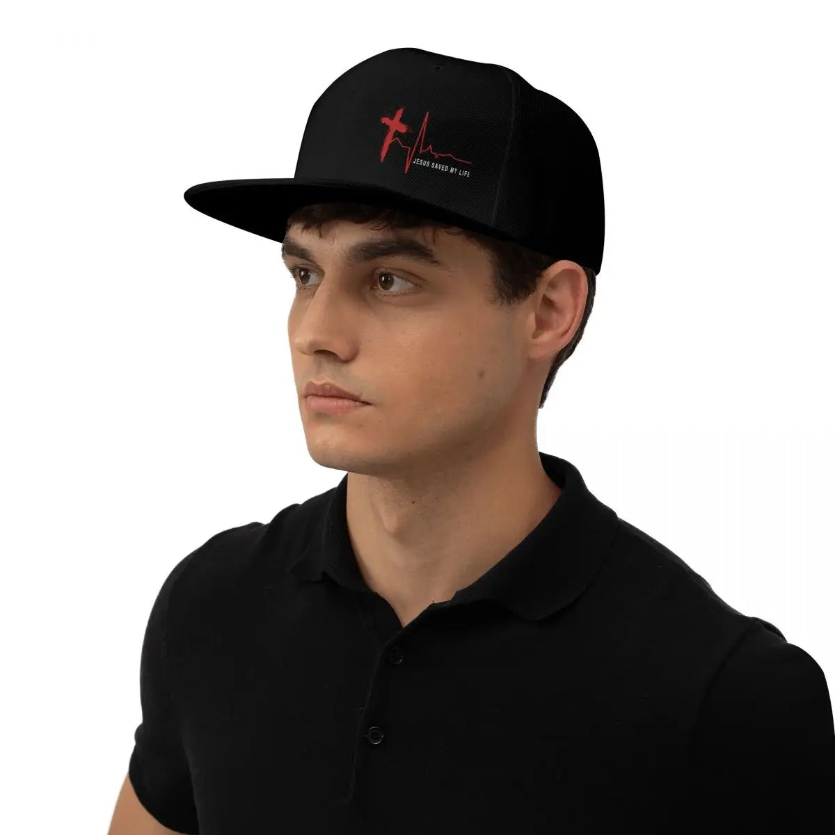 Jesus Saved My Life Christian Snapback Hat