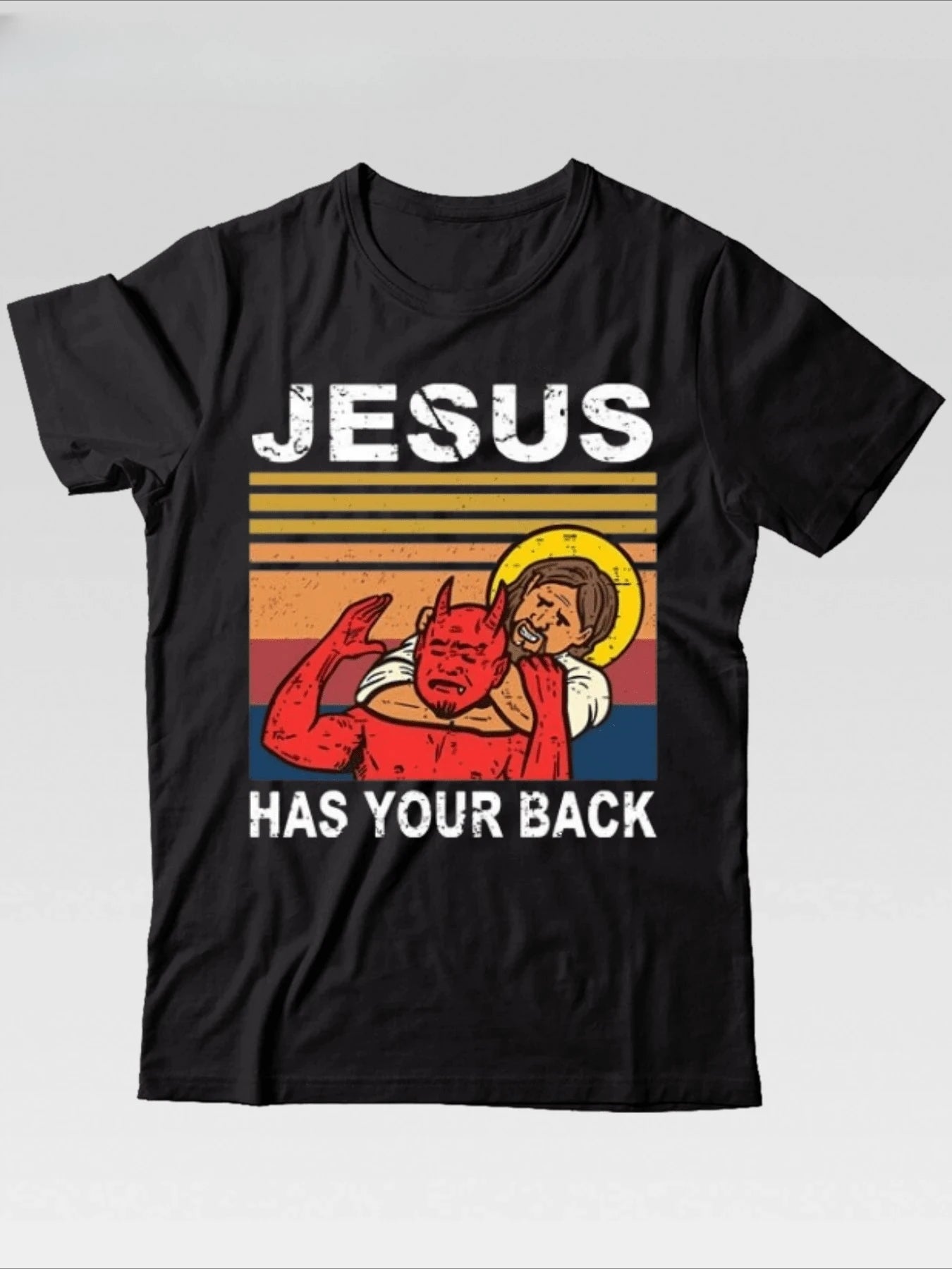 Jesus Has Your Back Christian Jiu Jitsu T-Shirt