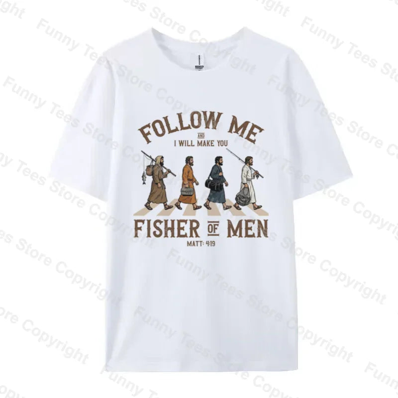 Fisher of Men Retro Graphic Christian T-Shirt