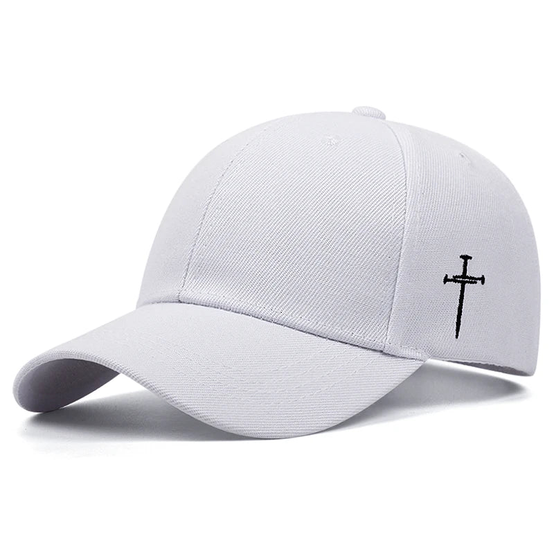 Side Cross Embroidered Christian Baseball Hat | Unisex HipHop Cap