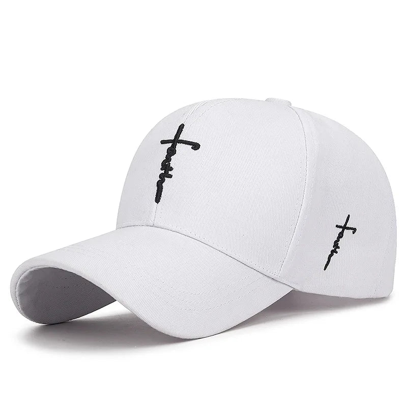 Cross Embroidery Christian Baseball Hat | Unisex Adjustable Cap