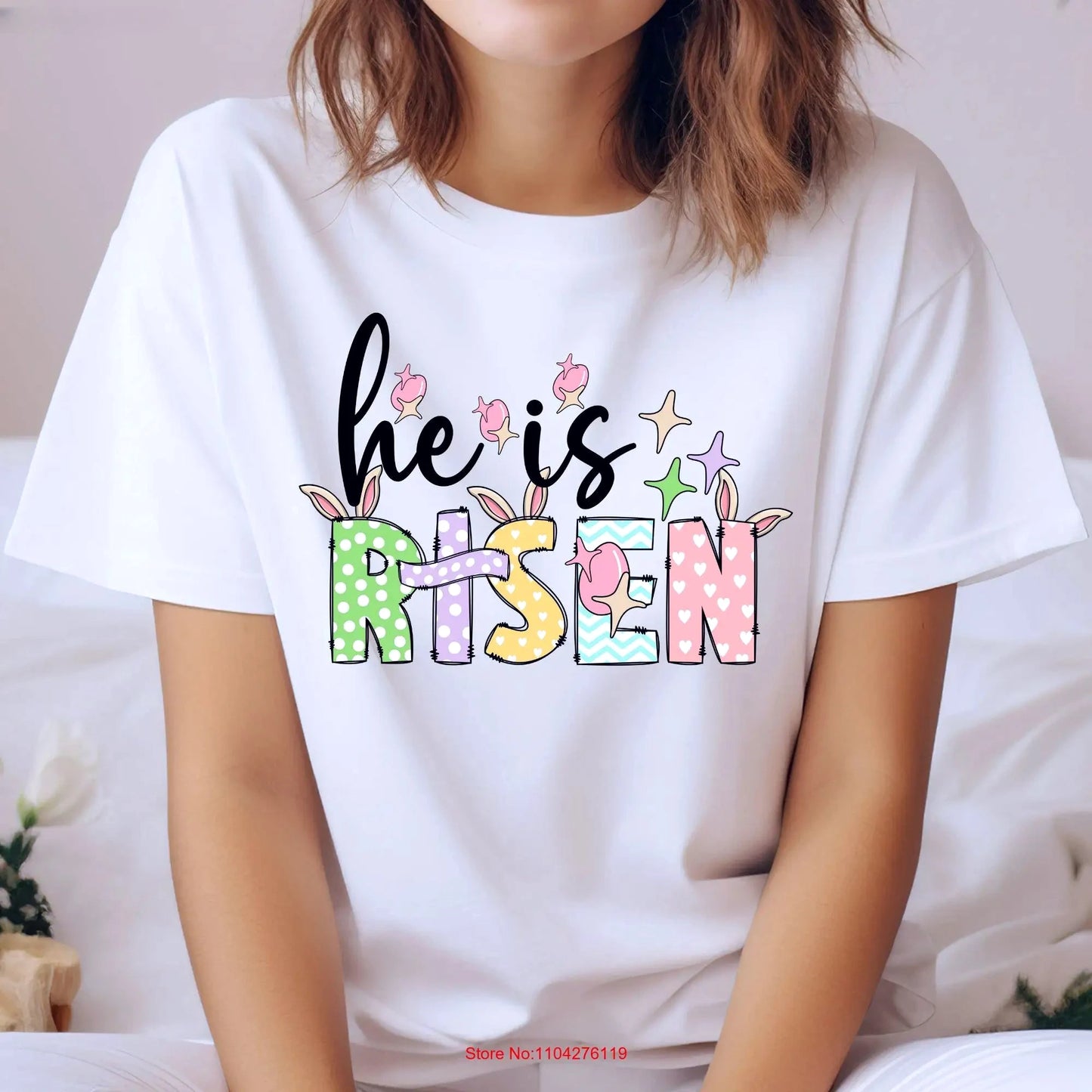 He Is Risen Christian Easter T-Shirt