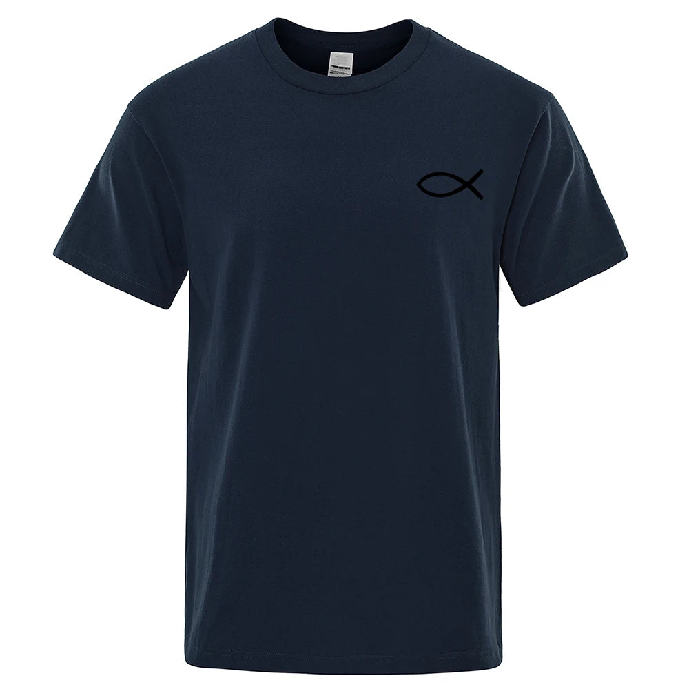 Christian JESUS Fish Graphic T-Shirt