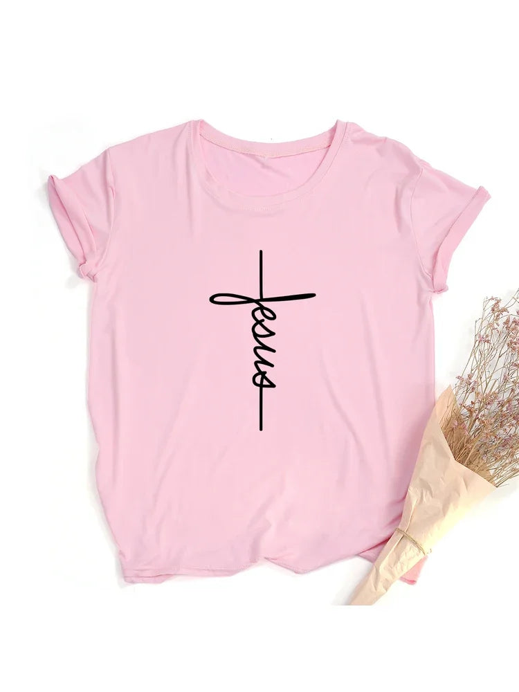 Faith Cross Jesus Christian Women's T-Shirt