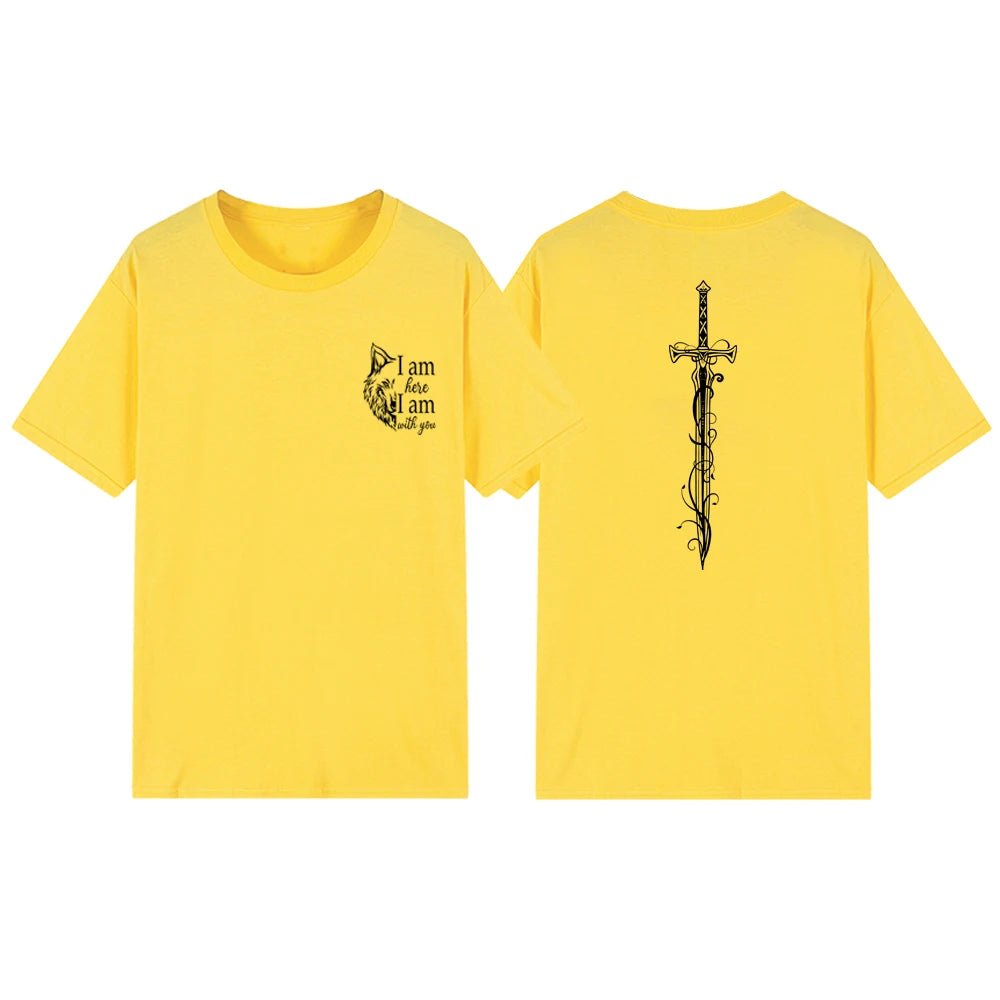 I Am Here I Am With You Christian Unisex T-Shirt