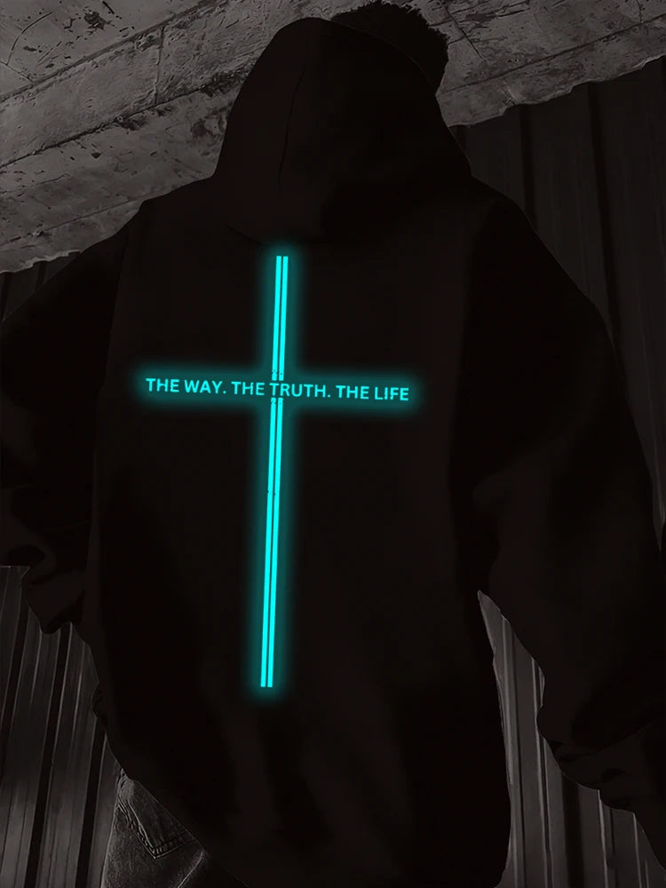 The Way The Truth The Life Luminous Christian Hoodie | Unisex