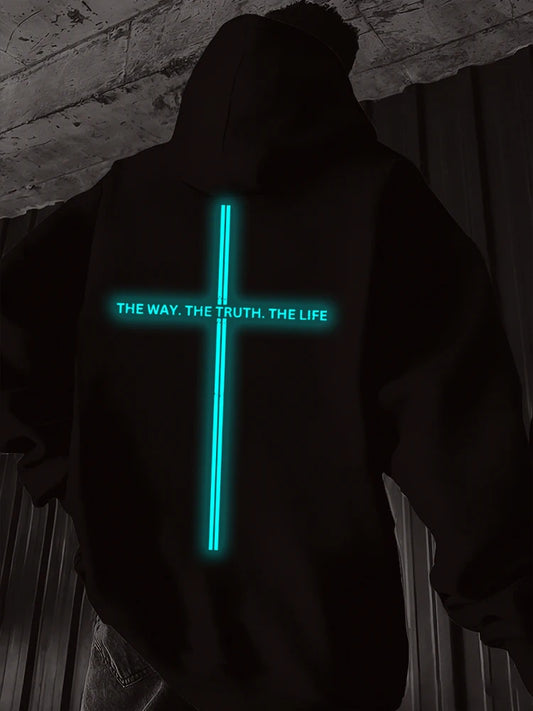 The Way The Truth The Life Luminous Christian Hoodie | Unisex