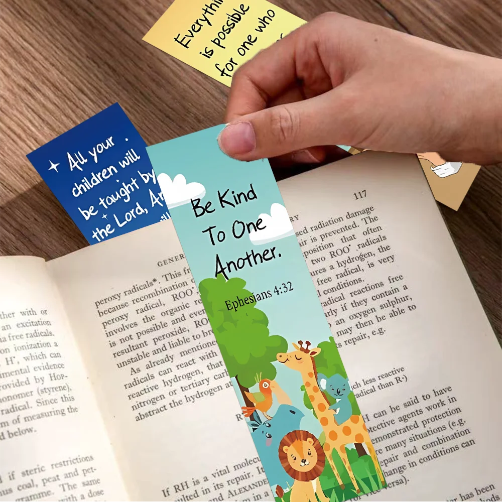 Bible Verse Church Bookmarks Set (30pcs) | Christian Reading Markers