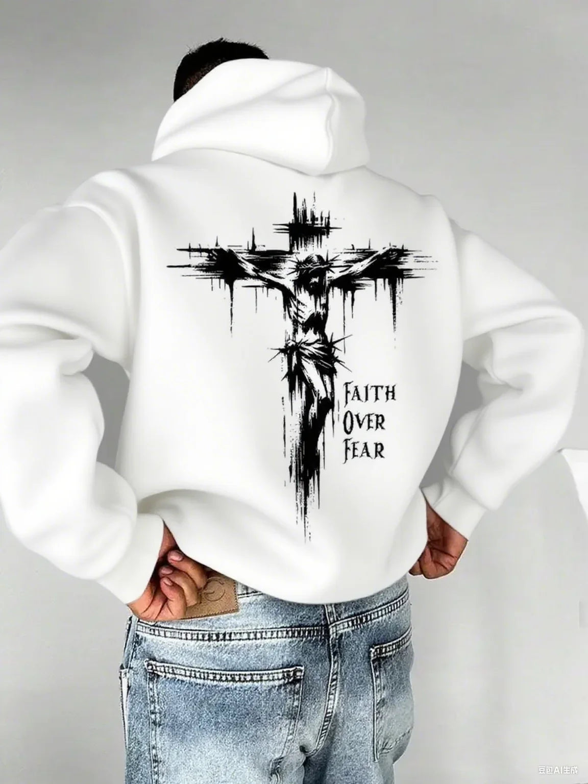 Faith Overcomes Fear Christian Hoodie