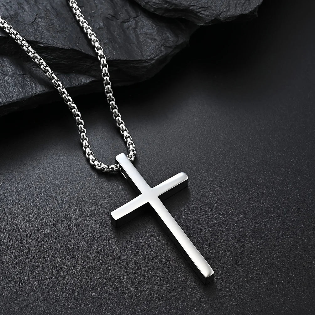 Jesus Cross Spiritual Necklace | 304L Stainless Steel Unisex Jewelry