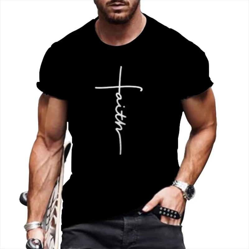 Christ Jesus 3D Print Vintage Y2K Christian T-Shirt