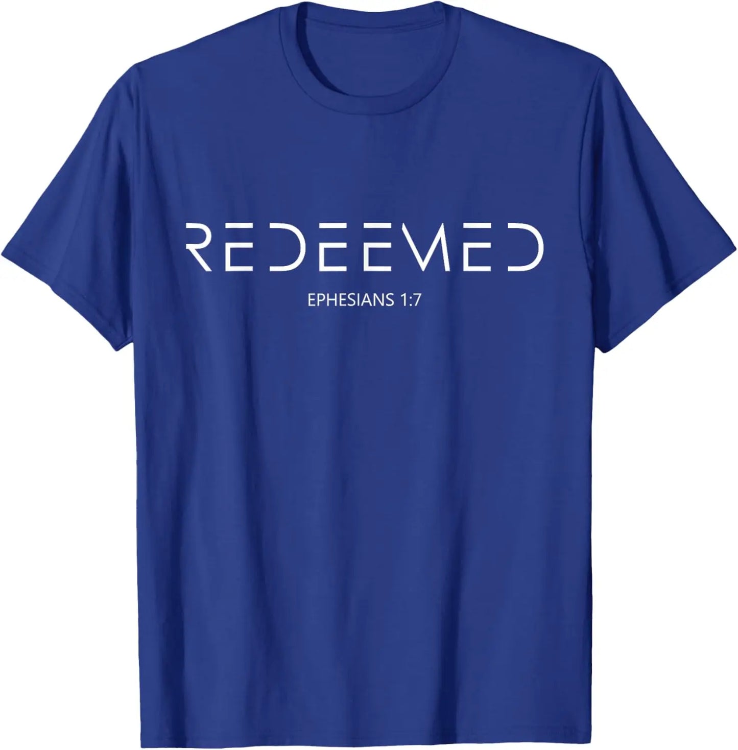 Ephesians 1:7 Redeemed Oversized Christian T-Shirt