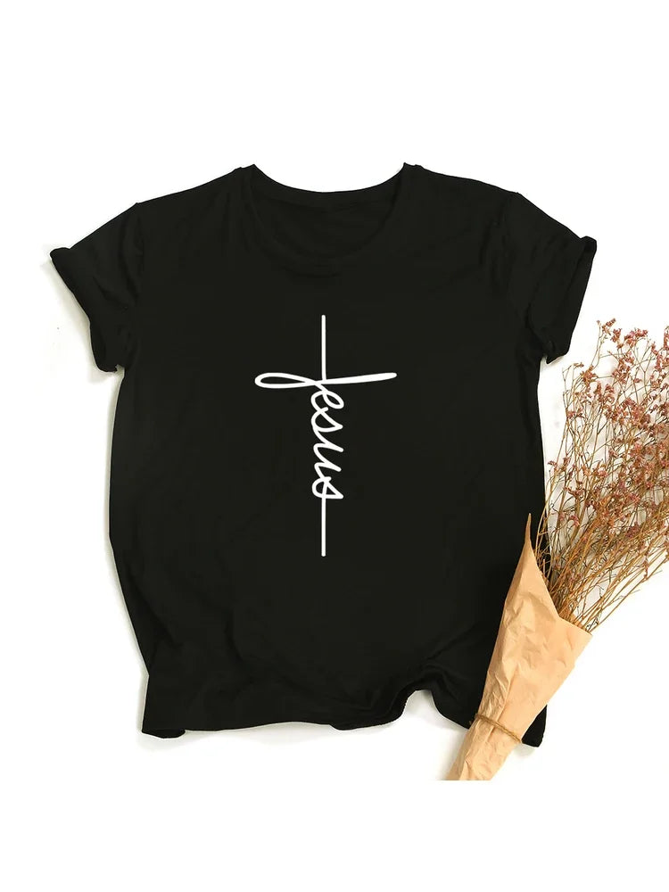 Faith Cross Jesus Christian Women's T-Shirt