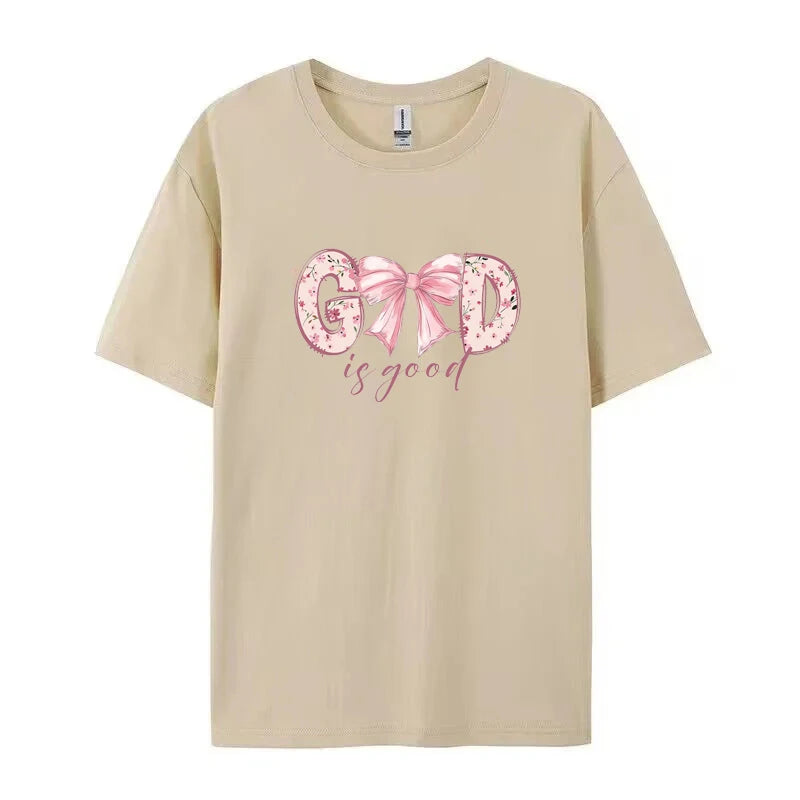 God Is Good Christian Women's T-Shirt | Bible Verse Graphic Tee