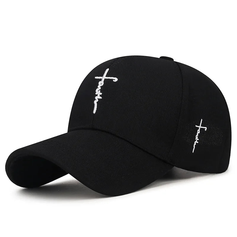 Cross Embroidery Christian Baseball Hat | Unisex Adjustable Cap
