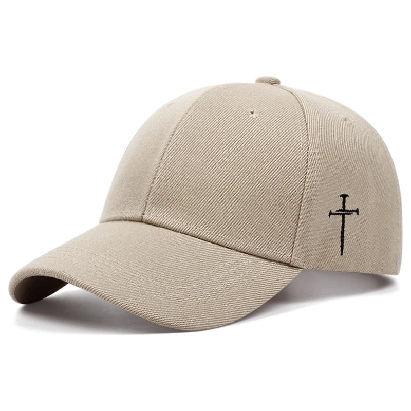 Side Cross Embroidered Christian Baseball Hat | Unisex HipHop Cap