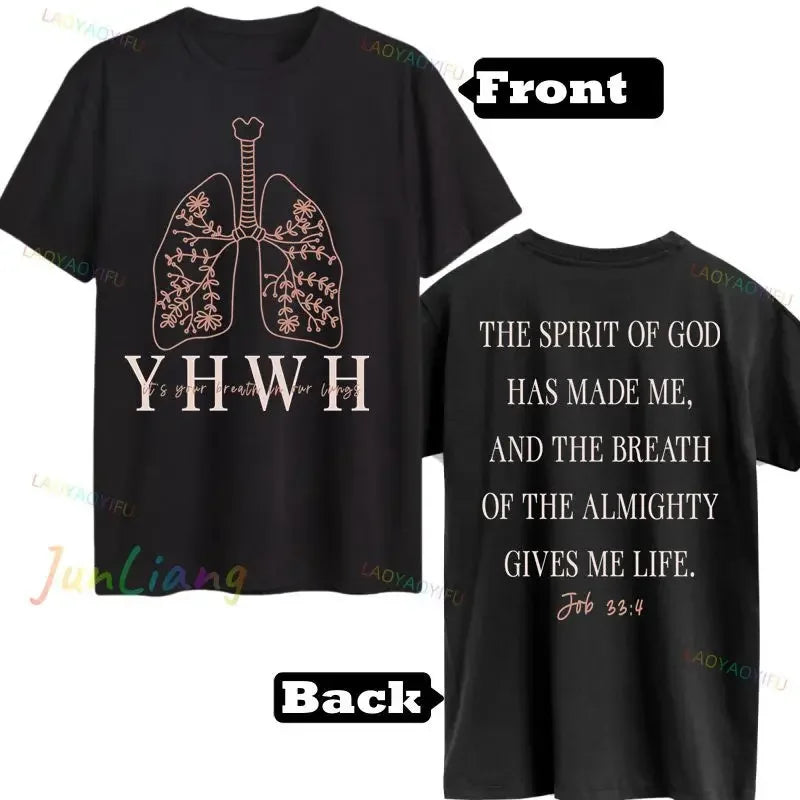 YHWH Lung Say His Name Every Breath Christian T-Shirt
