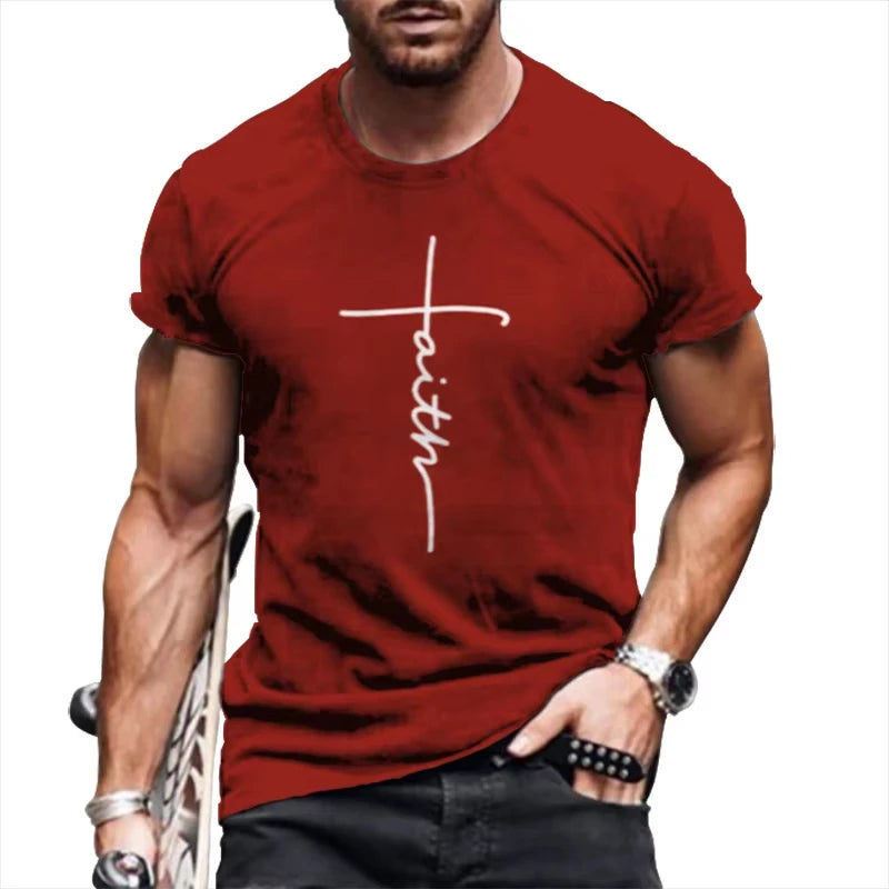 Christ Jesus 3D Print Vintage Y2K Christian T-Shirt