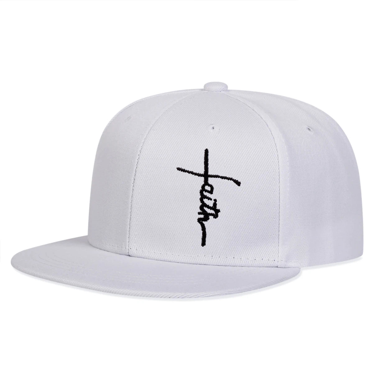 Faith Cross Embroidery Hip-Hop Hat | Unisex Adjustable Baseball Cap