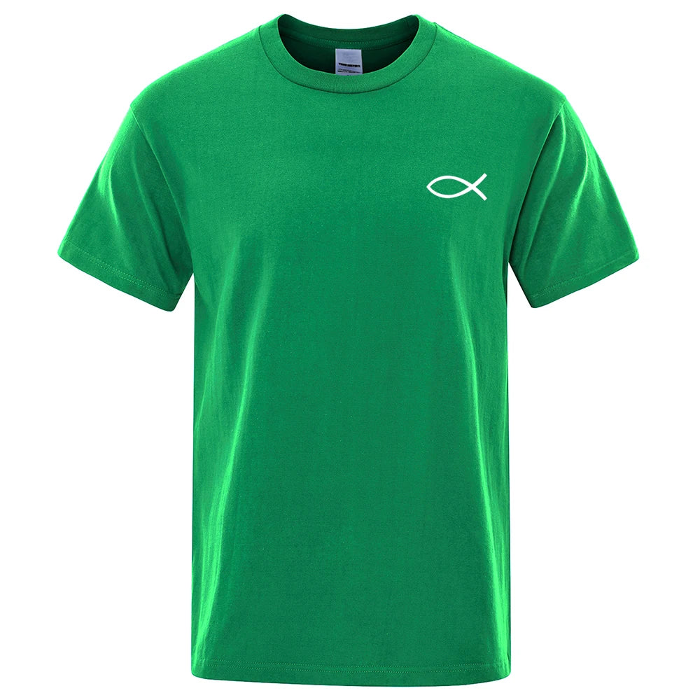 Christian JESUS Fish Graphic T-Shirt