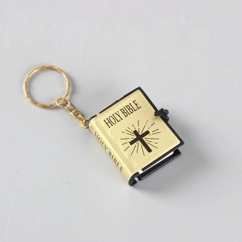 Mini Holy Bible Book Keychain | Christian Faith Accessory