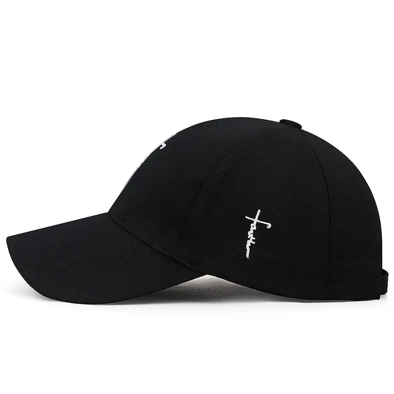 Cross Embroidery Christian Baseball Hat | Unisex Adjustable Cap