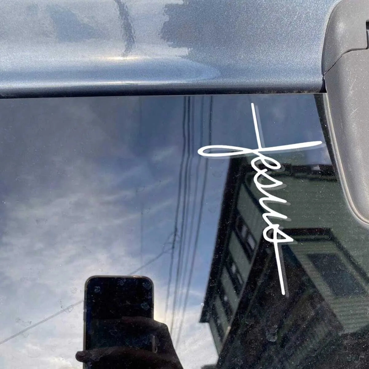 Jesus Cross Car Sticker | Christian Bumper Decal