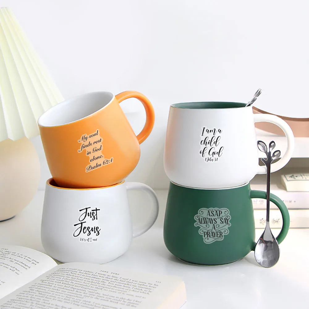 Bible Verse Christian Sticker Set (51pcs) | Religious Decor Stickers