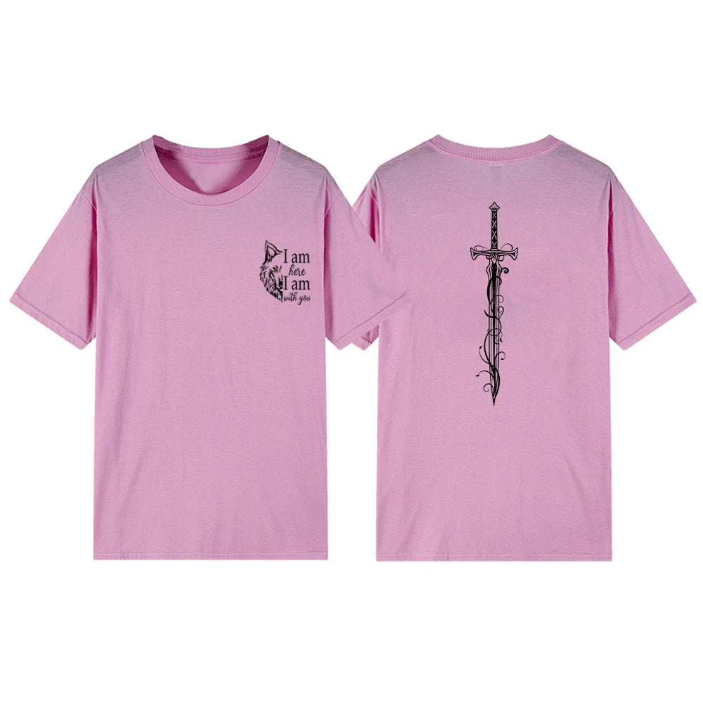 I Am Here I Am With You Christian Unisex T-Shirt