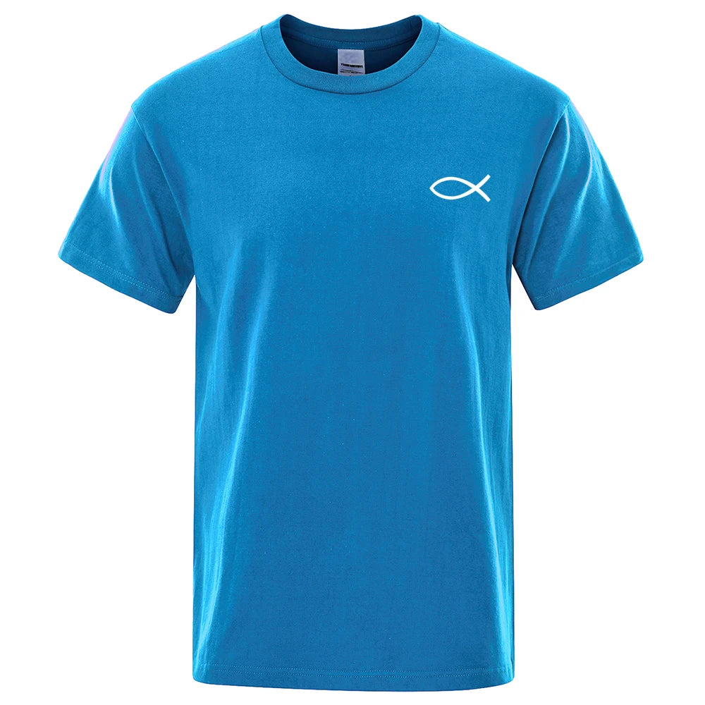 Christian JESUS Fish Graphic T-Shirt