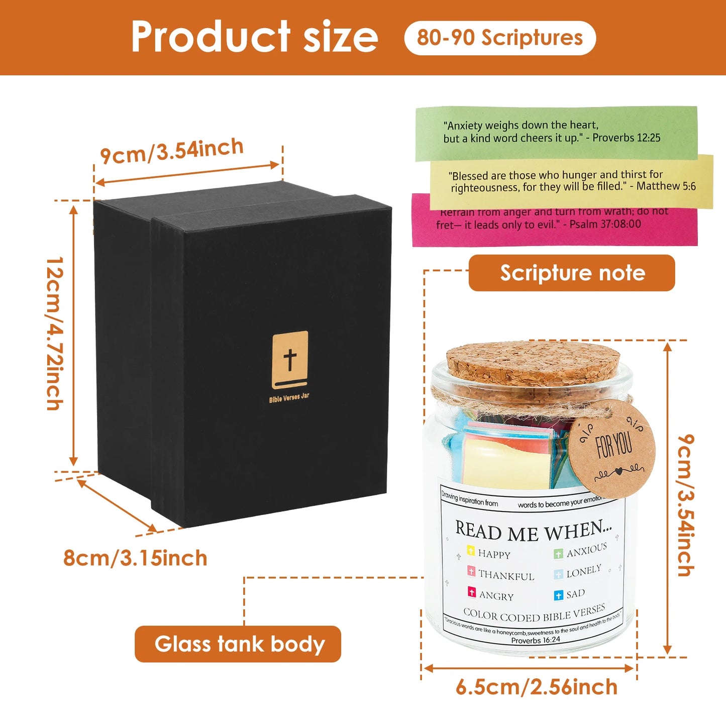 Christian Bible Verse Cards Gift Jar