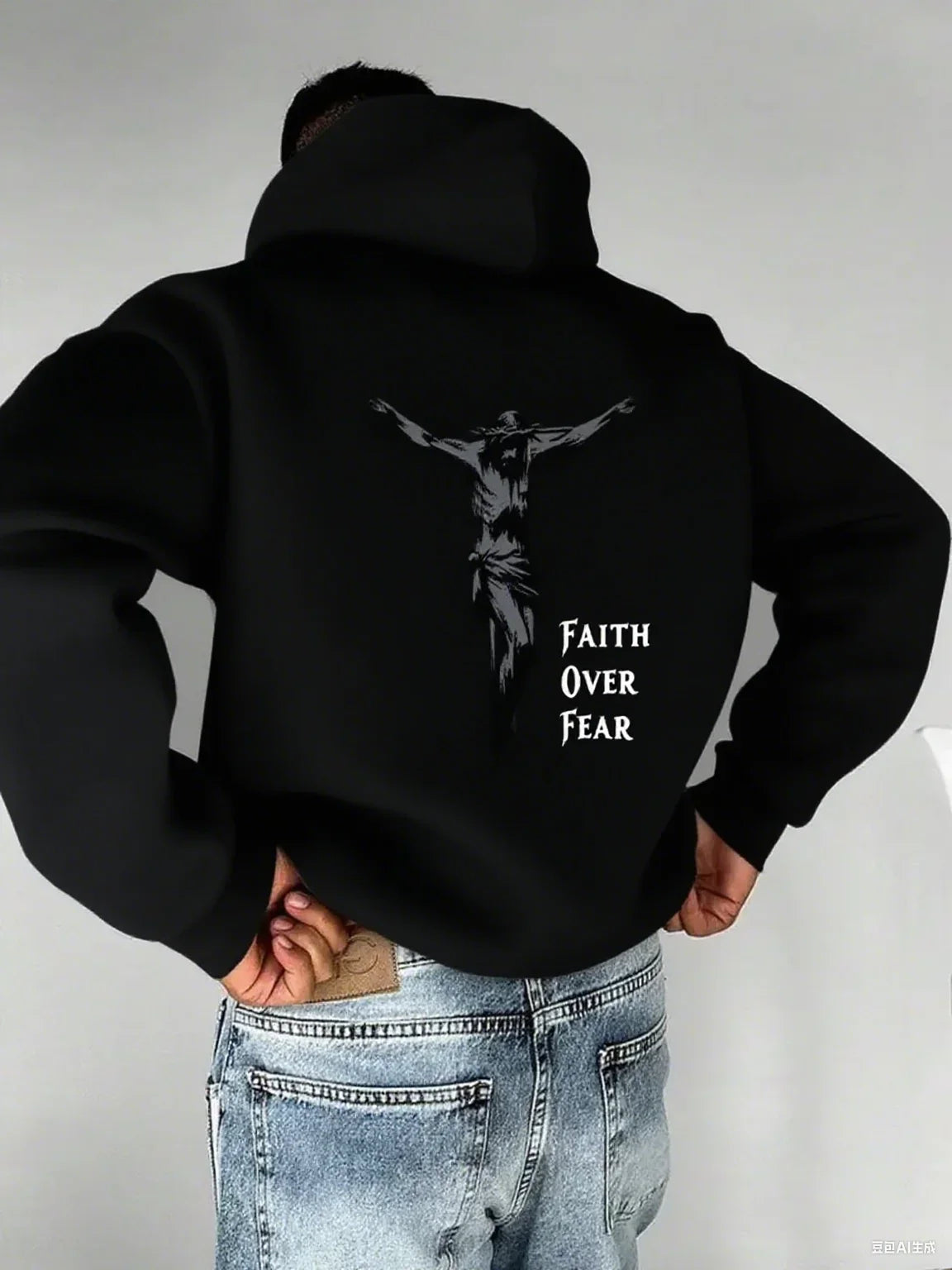 Faith Overcomes Fear Christian Hoodie