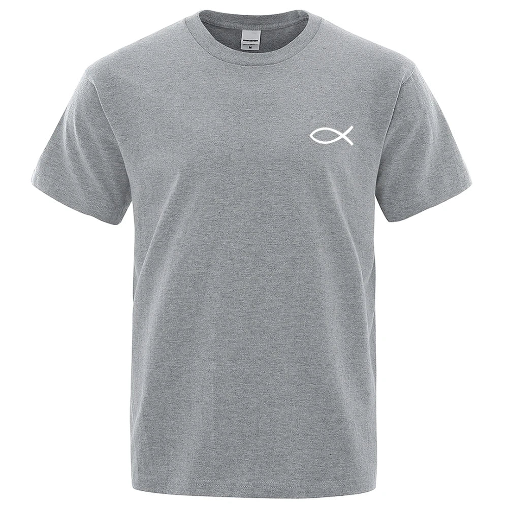 Christian JESUS Fish Graphic T-Shirt