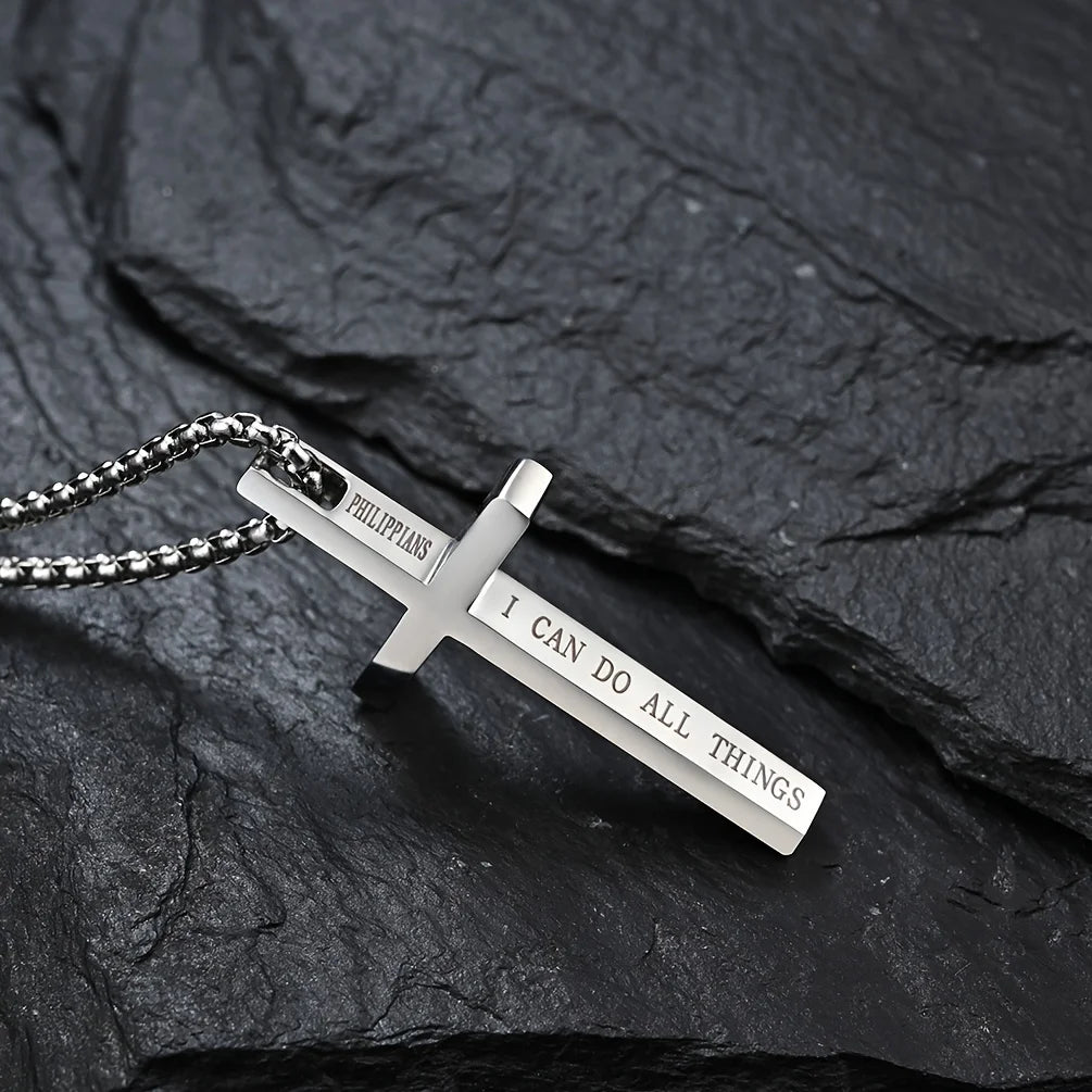 Jesus Cross Spiritual Necklace | 304L Stainless Steel Unisex Jewelry