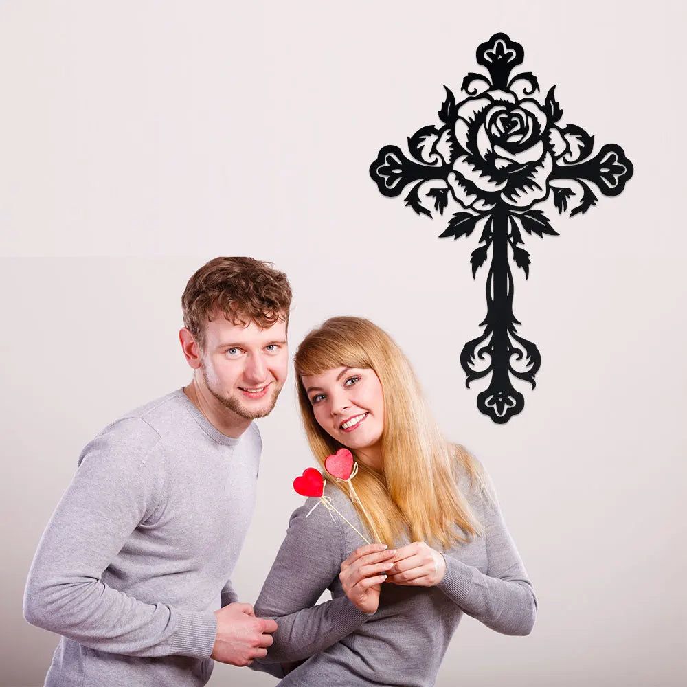 Premium Christian Metal Cross Wall Decor