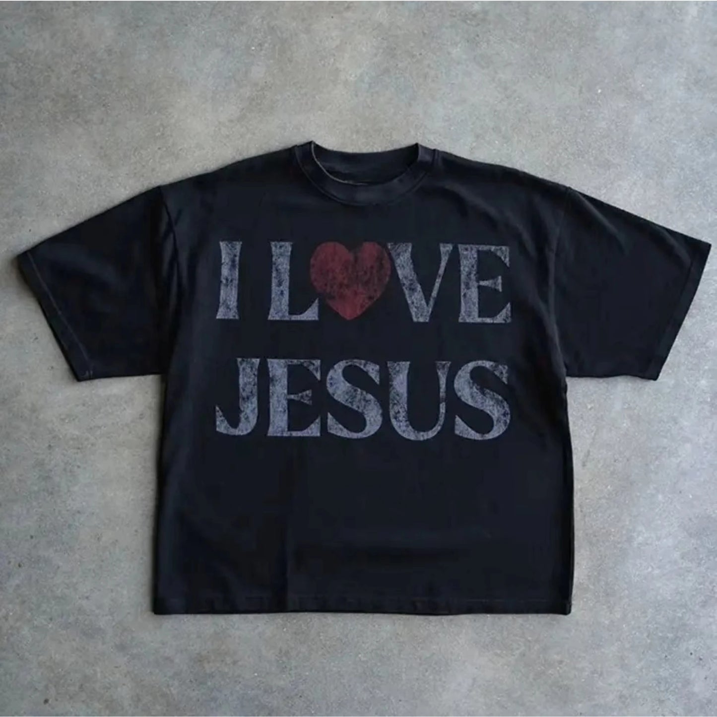 I Love Jesus Vintage Graphic Christian T-Shirt