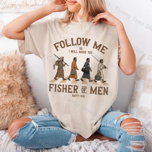 Fisher of Men Retro Graphic Christian T-Shirt