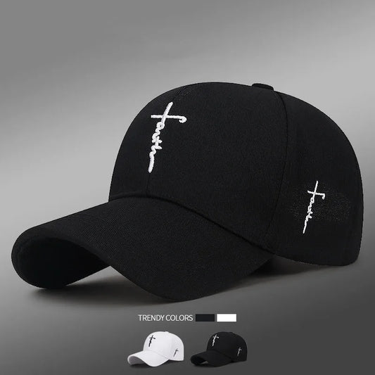 Cross Embroidery Christian Baseball Hat | Unisex Adjustable Cap